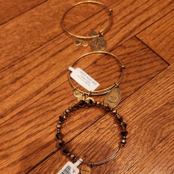 Alex and Ani Gold Charm Bracelet Collection - Picture 3 of 3